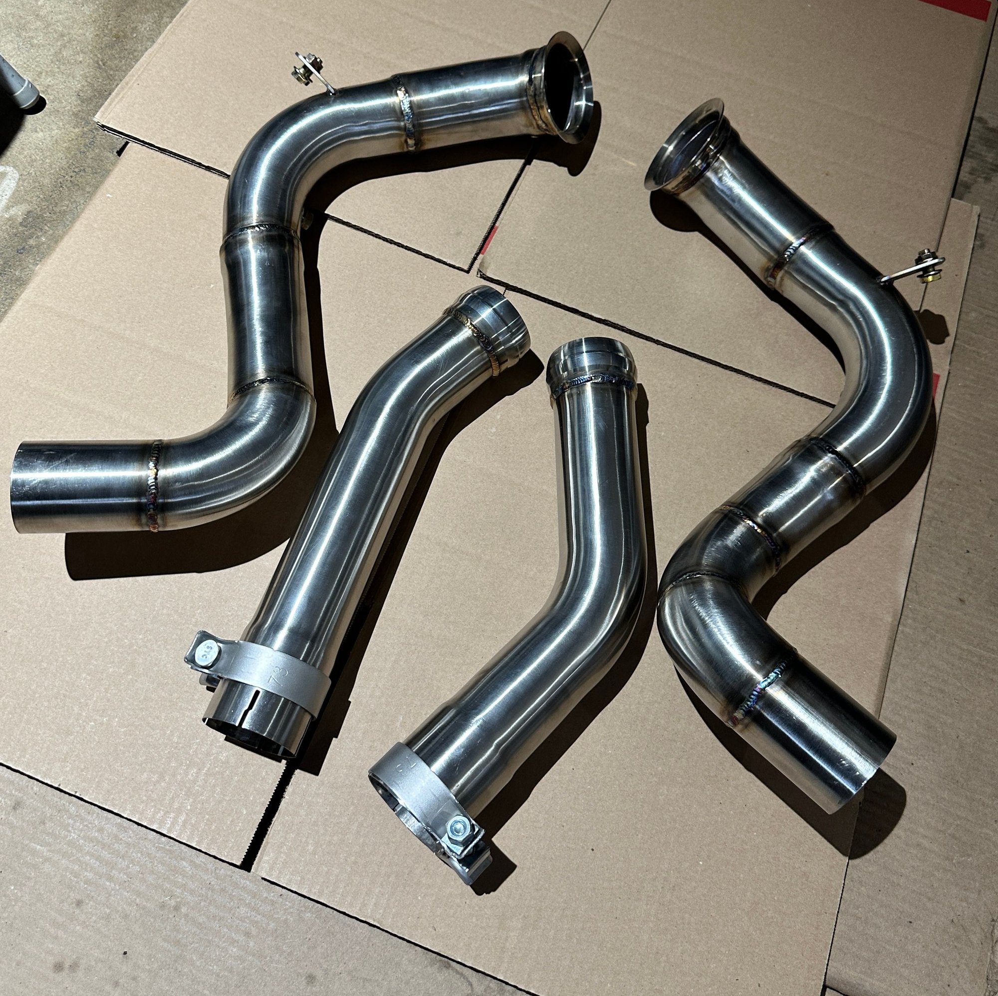 Engine - Exhaust - 2015-2022 C63 C63S M177 3” Catless Downpipes - New - -1 to 2026  All Models - -1 to 2026  All Models - Columbus, OH 43213, United States
