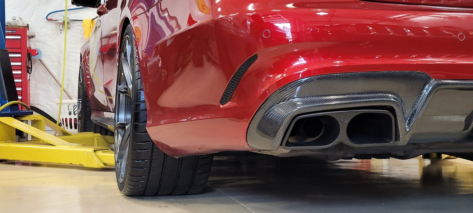Exterior Body Parts - W212 carbon diffuser with brabus tips - Used - 2014 to 2016 Mercedes-Benz E63 AMG S - Jax, FL 32080, United States