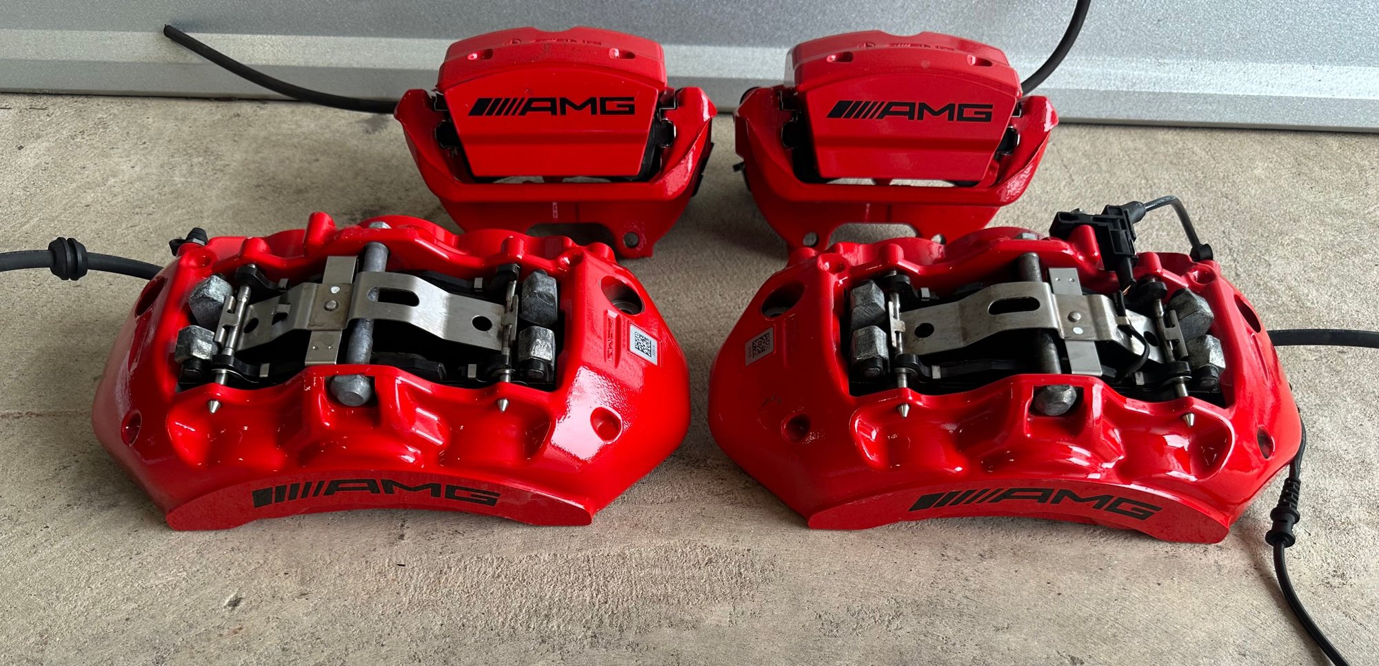 Brakes - Mercedes AMG GTR GT GTC C63 GLC63 E63 GT63 Brake Calipers Red Front & Rear - Used - 2015 to 2022 Mercedes-Benz All Models - Dallas, TX 75088, United States