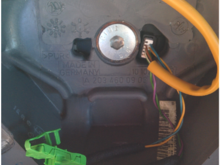 Got this pic online it is what I have in my car. The green and yellow air bag connectors are the same. But the Black connector has 4 wires going in jack My steering wheel has only 3 wires on black jack.