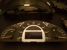 Instrument cluster without case