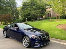 2019 Mercedes Benz AMG E53, Lunar Blue Metallic. 