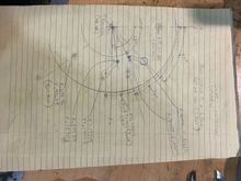 Angles on this sketch are accurate.  You’ll notice two lock pin bores on one part.   That is because the parts are identical with the exception of the location of this lock pin bore. 

One sketch, two parts. 