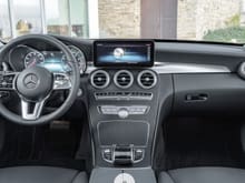 If the 2019 GLC follows the C-Class interior refresh it is based upon, the table moves to a slightly wide-screen format, but it is still the stick on tablet look.