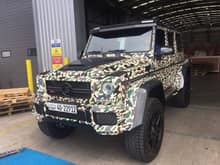 Awesome camouflage wrapped Brabus G500 4×4² from Kuwait. There is a lot of supercars from middle eastern countries such as Kuwait, Qatar, Oman, and Abu Dhabi currently making their way through London, Paris, and Beverly Hills during hot summer temperatures.