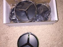 Black center caps for the wheels arrived today.  Will be popping these in tonight... 75mm, make sure you order the right size if you decide to swap yours with another cap.