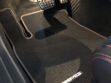 Driver foot area