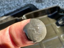 Magnet captured the fines. Very silt like and no size to any of the captured material.