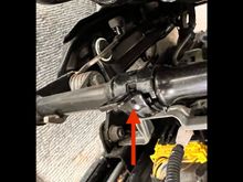 Here’s the remaining C-Clamp once I good the screw out. I have already lifted the seat bottom to take this pic. 