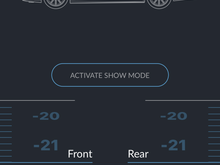 Super easy interface. There is a button for “Show Mode” to really slam it parked that is separate from normal settings.