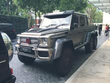 Supercars from Malaysia: Epic Brabus G700 6x6 along with the Mercedes-Benz G63 AMG in front. 
Location: Singapore