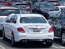 E53 exhaust rear