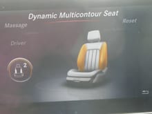 Driver's Multicontour massaging seat