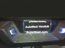 LED license plate light on Honda