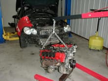 SL55 Engine pulled out