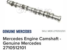 bare bone camshaft