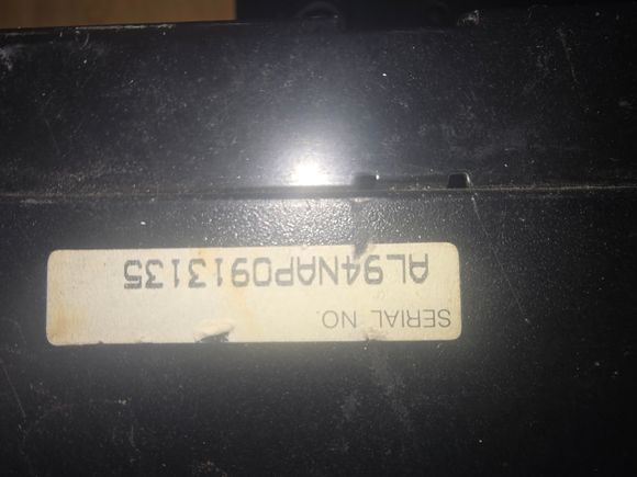 cd changer serial number