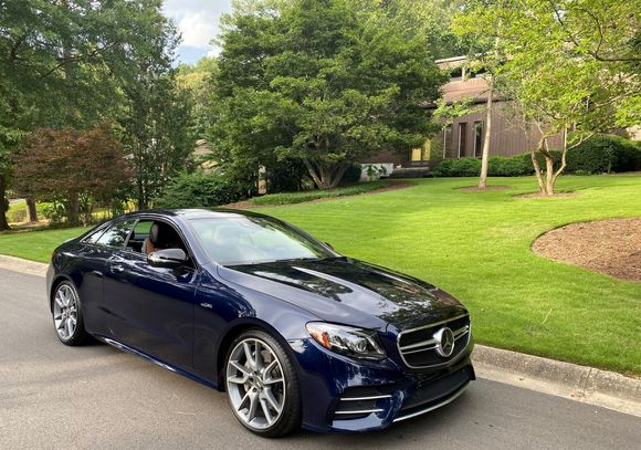 2019 Mercedes Benz AMG E53, Lunar Blue Metallic. 