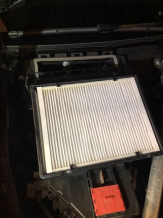 Replaced filter under hood 