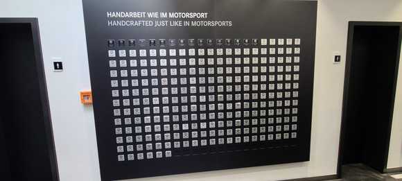 238 names of AMG engine builders at AMG Affalterbach. July 2022