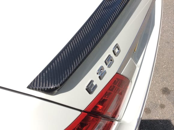 Carbon Fibre rear spoiler