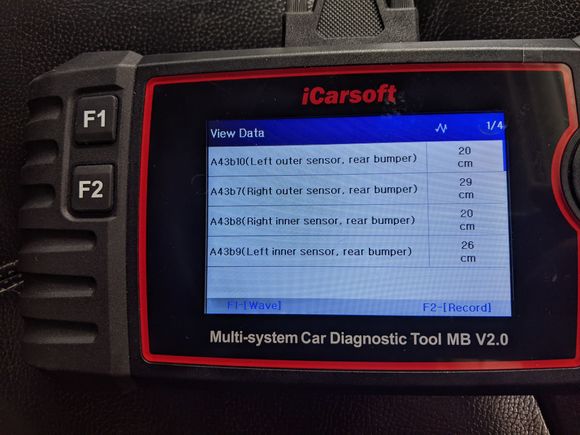 Pic2: Footbrake ON, sensor readings