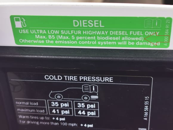 And on our door sticker,  it clearly stated that can only take max 5 percent bio diesel