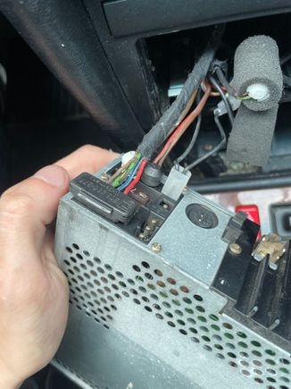 Wiring to the speaker how i found it, allegedly stock 