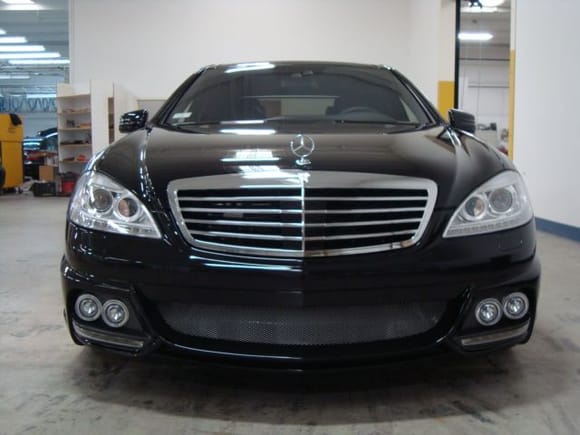 Black Bison Front Bumper with custom installed LED's and 2 tone custom paint