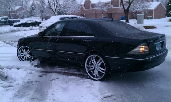 car in snow