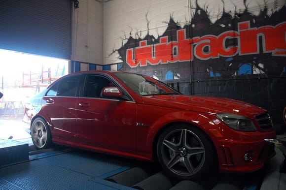 C63 on the dyno