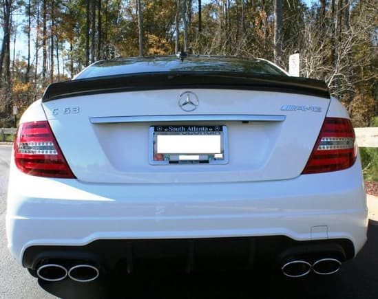 2013 C63 Coupe w/ Mode Carbon Bootlid Spoiler
