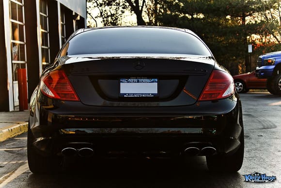CL63 AMG rear stance.