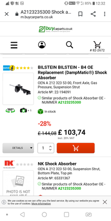 S-Prihadi your information is so amazing! Big thanks!

So is this shock absorber you are talking about? It is actually a comfort (485) one according to mercedes product code!

So this will fit my car?