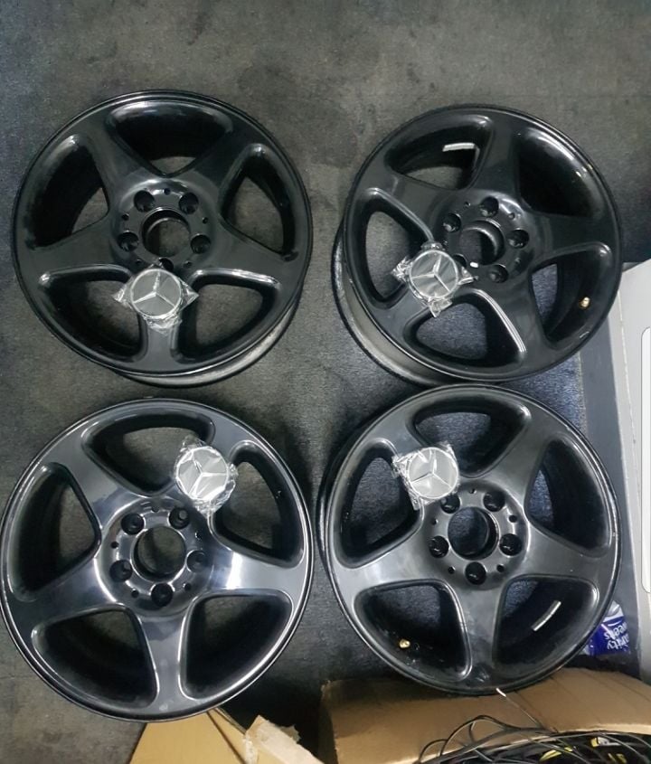 Wheels and Tires/Axles - Merc Alloys, fit the C Class, Fully refurbed and powder coated - OFFERS - New - All Years Mercedes-Benz All Models - Bristol BS57UQ, United Kingdom