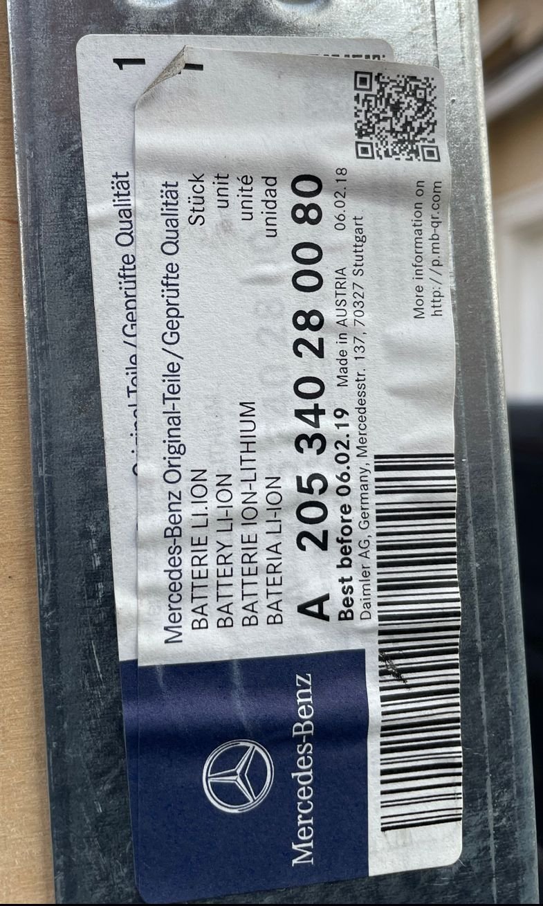 Engine - Electrical - A205340280080 Mercedes Benz C350e Lithium Ion Battery Li-Ion - New - 2016 to 2018 Mercedes-Benz C350e - Fontana, CA 92336, United States