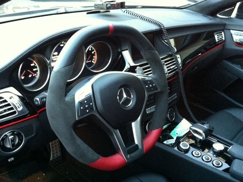 Italian Alcantara wrap Mercedes W204 C63 08~11 AMG steering wheel core  exchange