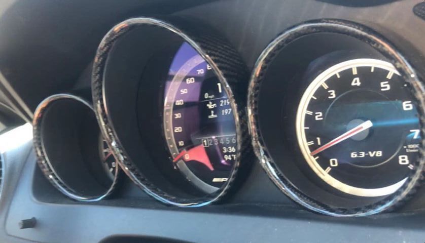 Interior/Upholstery - FS: CF speedometer rings / carbon fibre instrument cluster rings for C63 AMG W204 - New - 2008 to 2014 Mercedes-Benz C63 AMG - Kolobrzeg, Poland