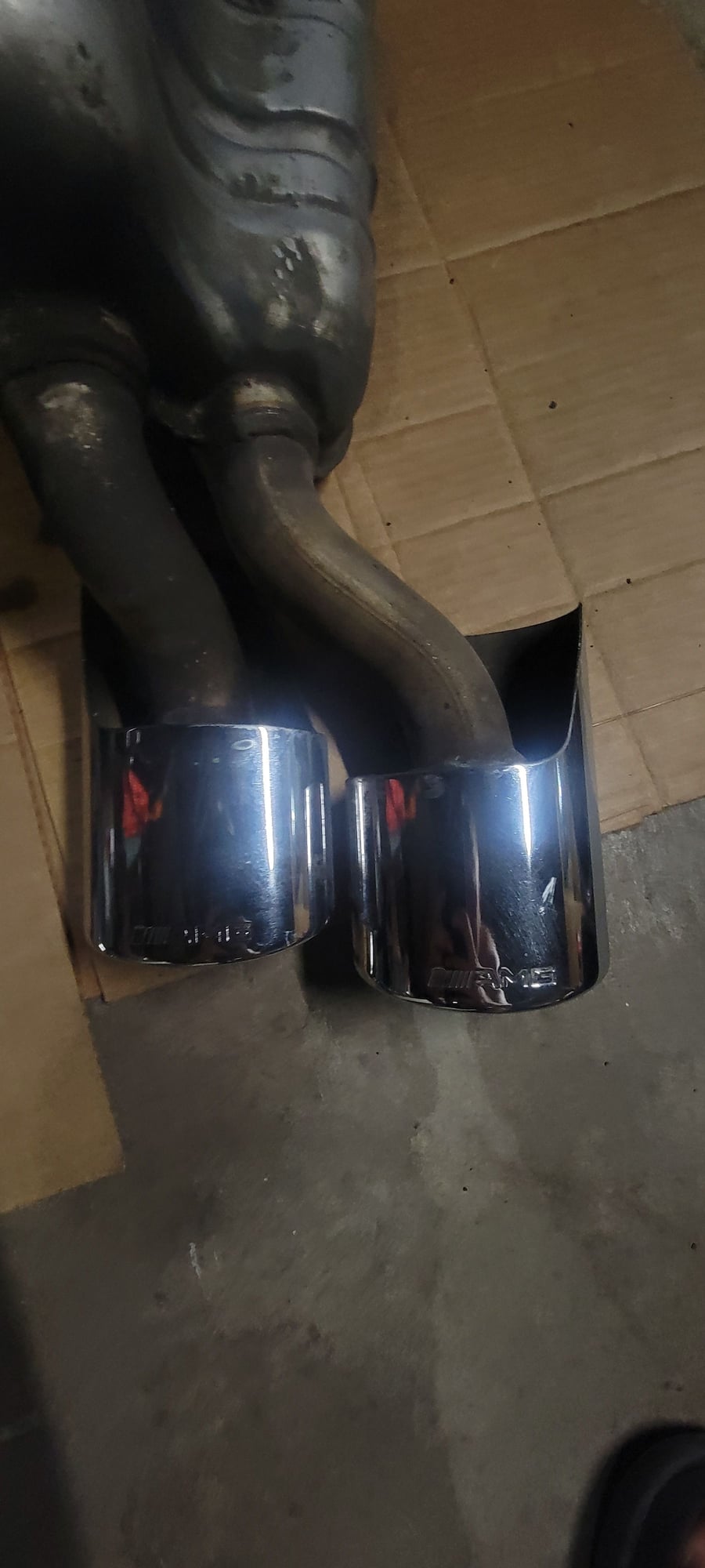 Engine - Exhaust - Looking to trade E63 mufflers plus cash for C63 mufflers - Used - 0  All Models - San Jose, CA 95120, United States