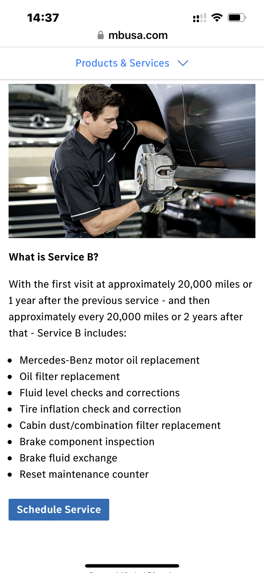 Mercedes Benz Service A and B Explained
