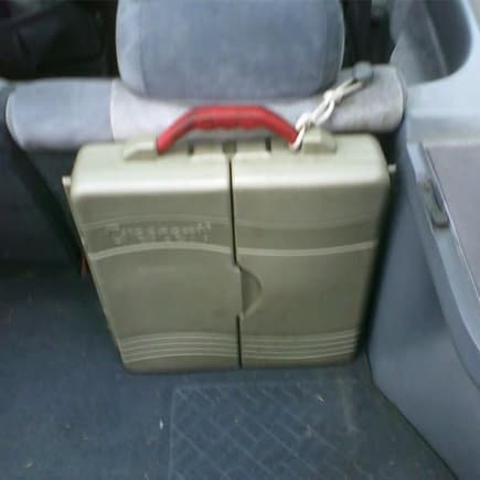 shot of my toolbox strapped in