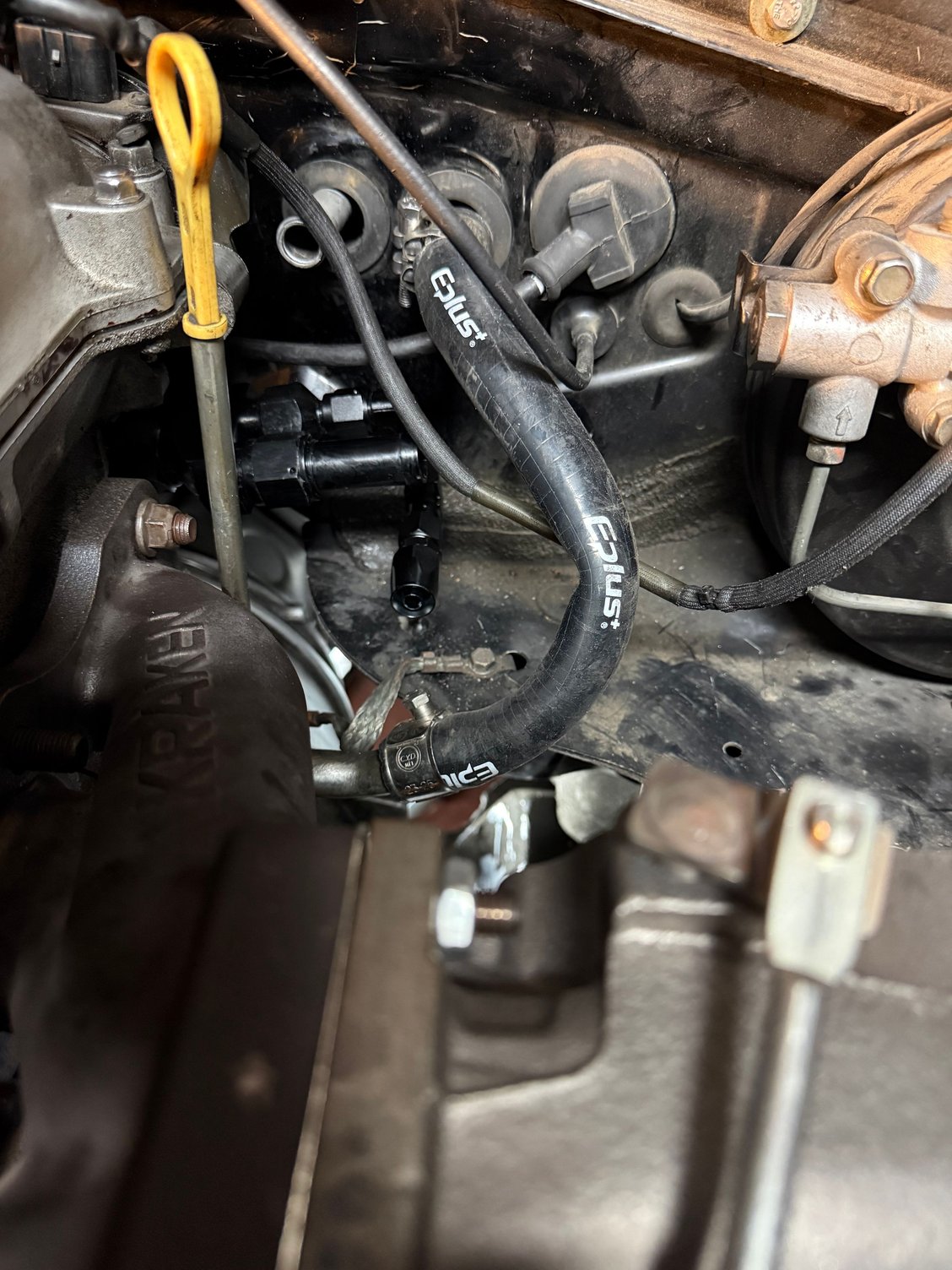 The tee on the coolant reroute feeds both the heater core and turbo?