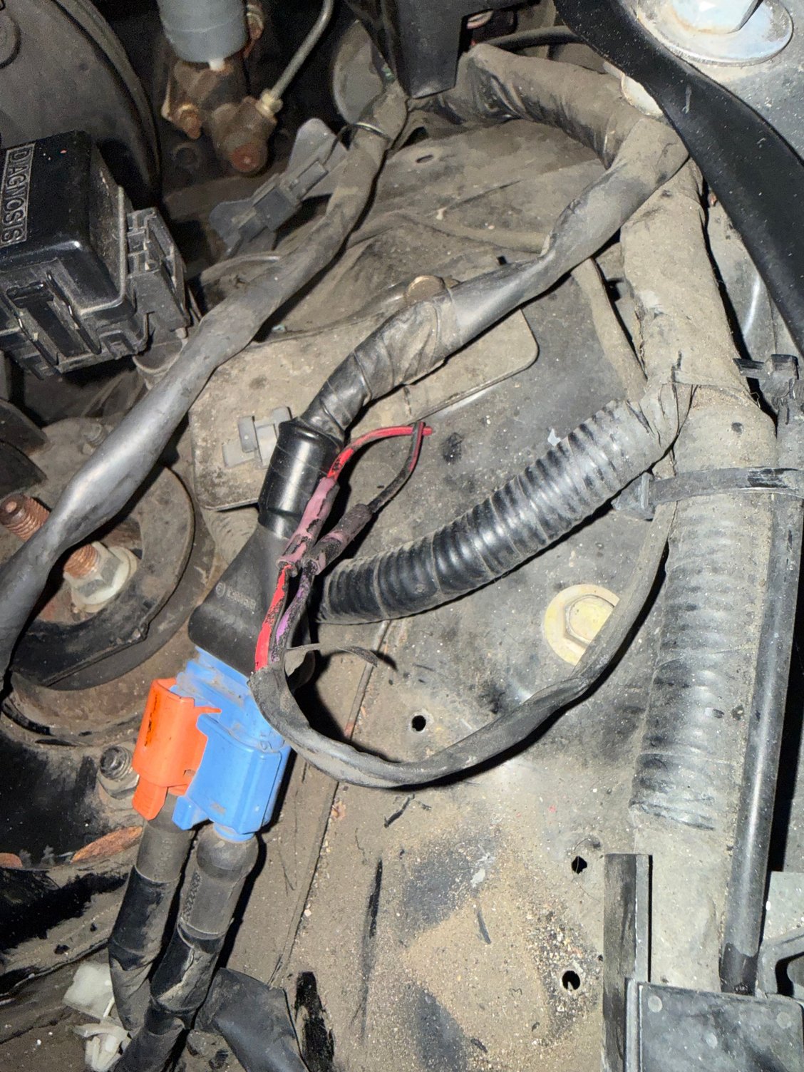 I cut back some of the plastic cover. 