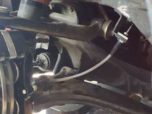 New brake line is attached