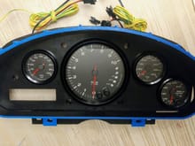 Mock up wth 3D printed shroud.  The tach is huge but it's the main focus, as it should be IMO.
