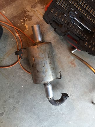 This is a muffler from a turbo Subaru. I should get the Subbie burble because I have this right?