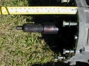 W58 input shaft length ~6.0"
R154 input shaft length ~6.75"