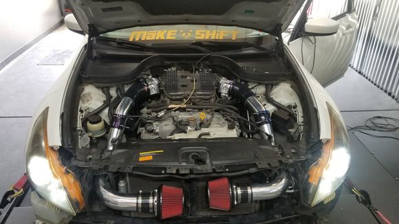 Michael Upton’s 3” intakes with Apexi filters 