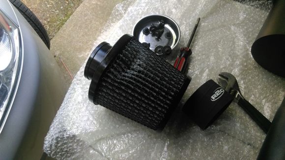 Filter arrived with a big dent in it. Used some needle nose pliers to try and make it right.  Luckily its on the bottom or I would've sent it back. Didn't notice till everything was almost done. Oh well.