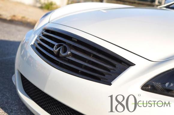 carbon fiber grill and emblem